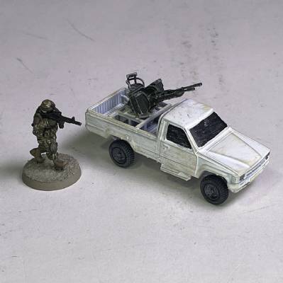 Toyota Pick up truck with ZPU-23